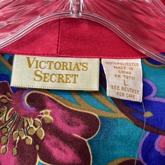 Victoria’s Secret vintage gold label floral top robe blazer size large. NWT. - Picture 5 of 10